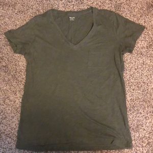 Madewell cotton vneck tee